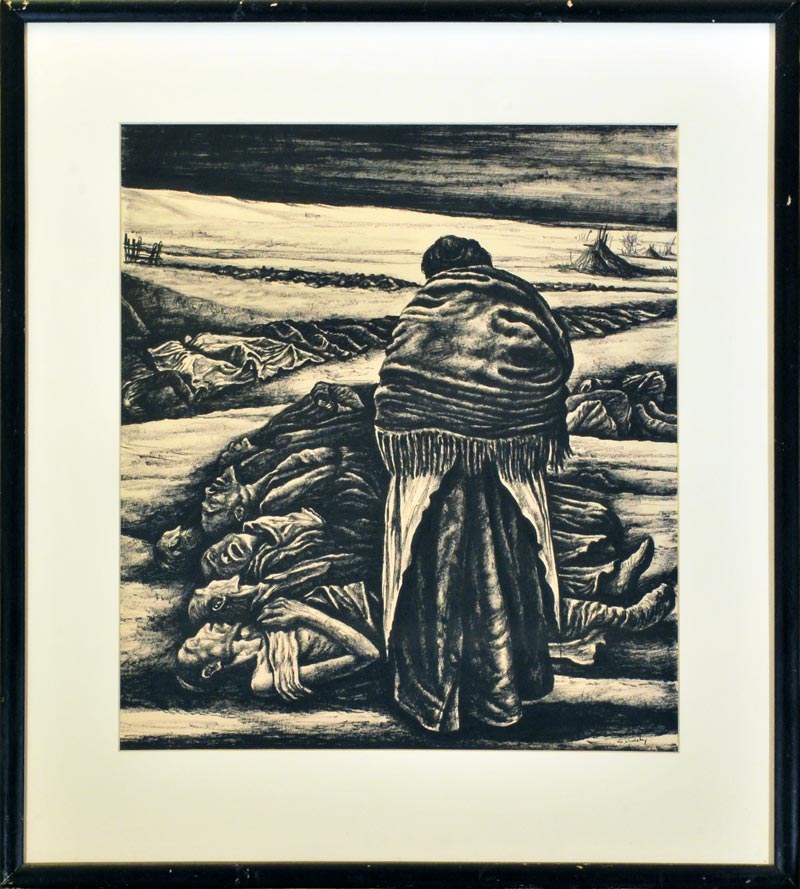 Francis de Erdely, Cycle of War ink drawing